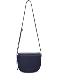 Sac en cuir bleu marine 3.1 Phillip Lim