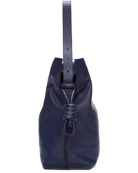 Sac en cuir bleu marine Loewe