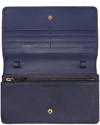 Sac en cuir bleu marine Marc Jacobs