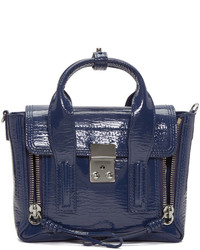 Sac en cuir bleu marine 3.1 Phillip Lim