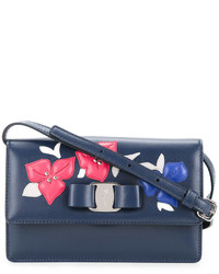 Sac en cuir bleu marine Salvatore Ferragamo