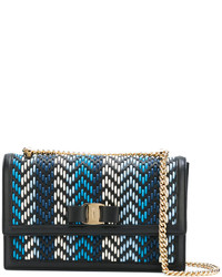 Sac en cuir bleu marine Salvatore Ferragamo