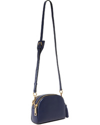 Sac en cuir bleu marine Marc Jacobs