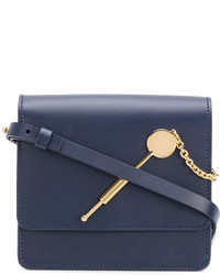 Sac en cuir bleu marine Sophie Hulme