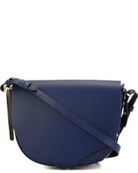 Sac en cuir bleu marine Sophie Hulme