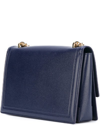 Sac en cuir bleu marine Salvatore Ferragamo