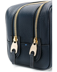 Sac en cuir bleu marine Smythson