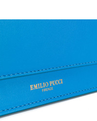 Sac en cuir bleu Emilio Pucci