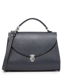 Sac en cuir bleu Cambridge Satchel