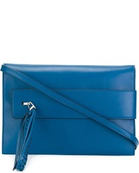 Sac en cuir bleu Elena Ghisellini