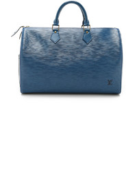 Sac en cuir bleu Louis Vuitton
