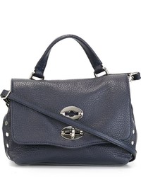 Sac en cuir bleu Zanellato