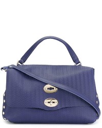 Sac en cuir bleu Zanellato