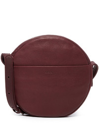 Sac en cuir bordeaux Baggu