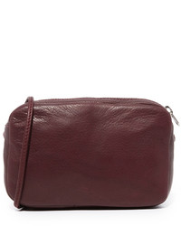 Sac en cuir bordeaux Baggu