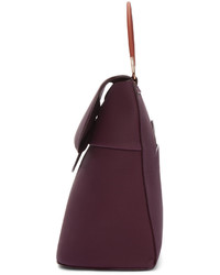 Sac en cuir bordeaux Roksanda