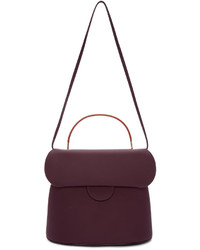 Sac en cuir bordeaux Roksanda