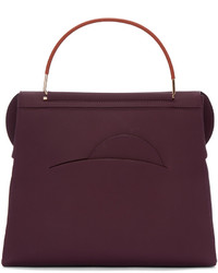 Sac en cuir bordeaux Roksanda