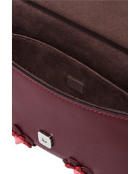 Sac en cuir bordeaux Fendi