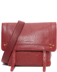 Sac en cuir bordeaux Jerome Dreyfuss