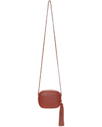 Sac en cuir bordeaux Saint Laurent