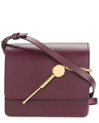 Sac en cuir bordeaux Sophie Hulme