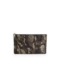 Sac en cuir camouflage gris foncé