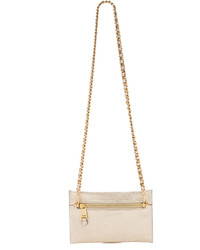 Sac en cuir doré Moschino