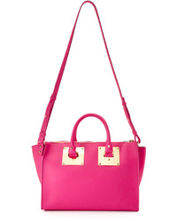 Sac en cuir fuchsia Sophie Hulme