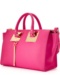 Sac en cuir fuchsia Sophie Hulme