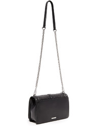 Sac en cuir géométrique noir Rebecca Minkoff