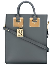 Sac en cuir gris foncé Sophie Hulme