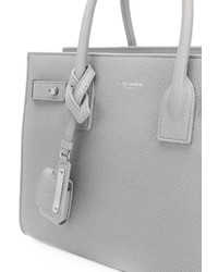 Sac en cuir gris Saint Laurent