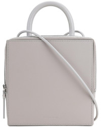 Sac en cuir gris Building Block