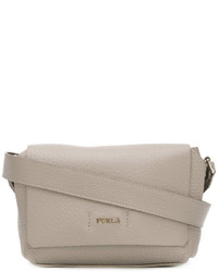 Sac en cuir gris Furla