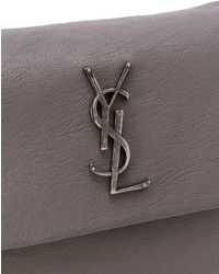 Sac en cuir gris Saint Laurent