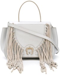 Sac en cuir gris Paula Cademartori