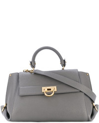 Sac en cuir gris Salvatore Ferragamo