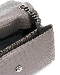 Sac en cuir gris Saint Laurent