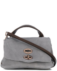 Sac en cuir gris Zanellato