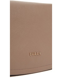 Sac en cuir marron clair Furla