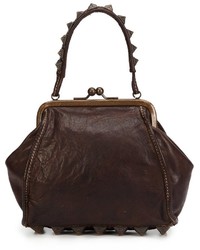 Sac en cuir marron foncé Campomaggi