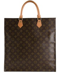 Sac en cuir marron foncé Louis Vuitton