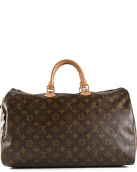 Sac en cuir marron foncé Louis Vuitton