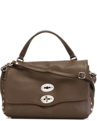 Sac en cuir marron Zanellato