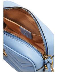 Sac en cuir matelassé bleu clair Gucci