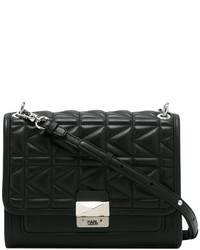 Sac en cuir matelassé noir Karl Lagerfeld