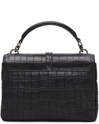 Sac en cuir noir Saint Laurent