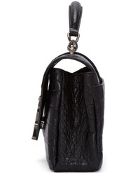 Sac en cuir noir Saint Laurent