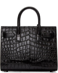 Sac en cuir noir Saint Laurent